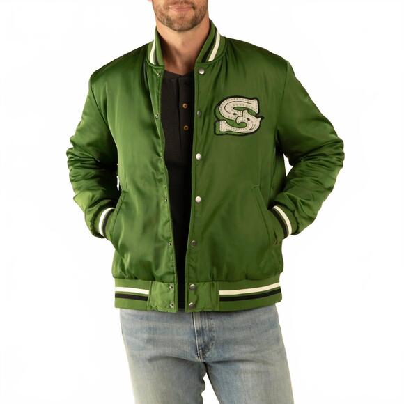 SENDERO PROVISIONS CO. Jackets & Blazers - NEW SENDERO PROVISIONS CO. diver satin finish jacket in kelly green